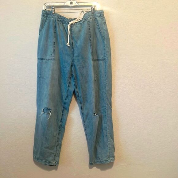 Aerie drawstring jeans. Size xl - Picture 1 of 6